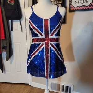 FINAL CLOSEOUT M/L sequined tank